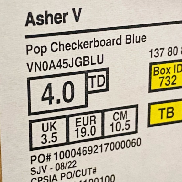 Sold ❤️Baby Blue Checkered Slip On Vans - Picture 5 of 5